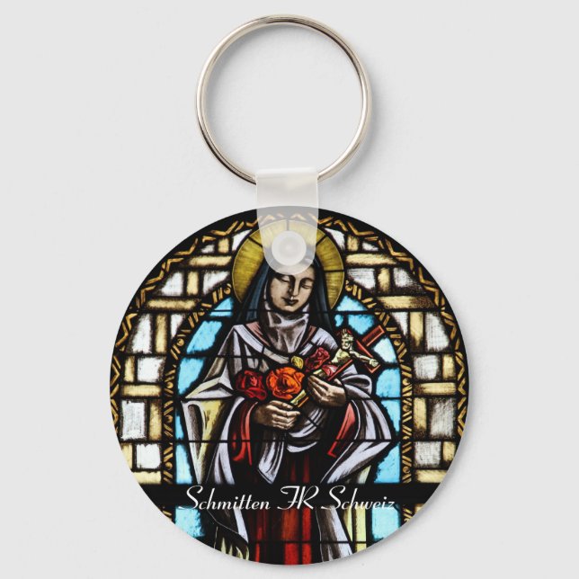Kirchenfenster Schlüsselanhänger Key Ring (Front)
