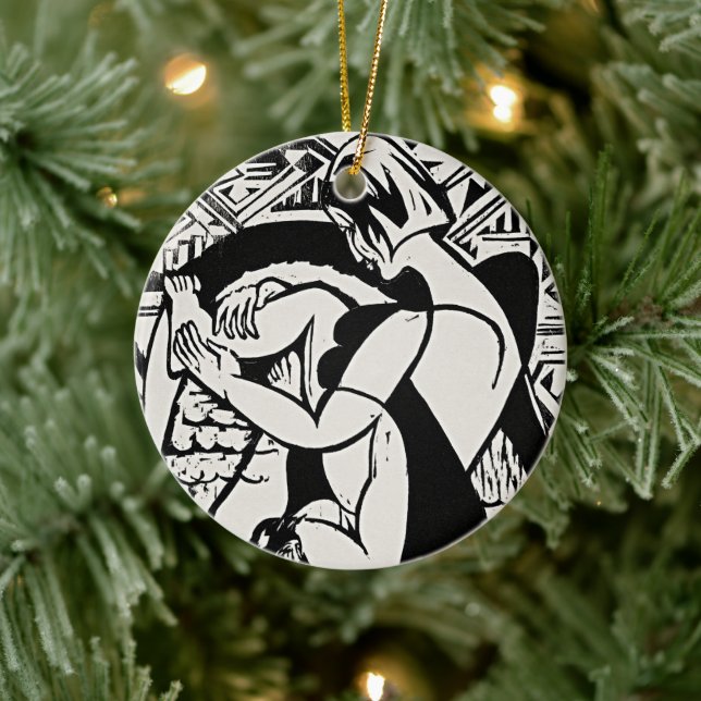 Kirchner Bathtub Expressionist Ornament (Tree)
