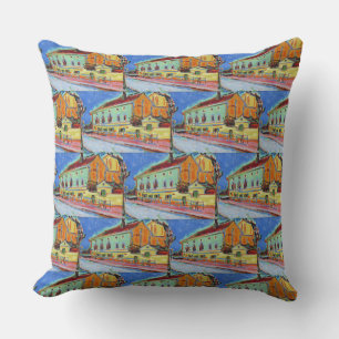 Kirchner Bellevue Dance Hall Expressionist Art Cushion
