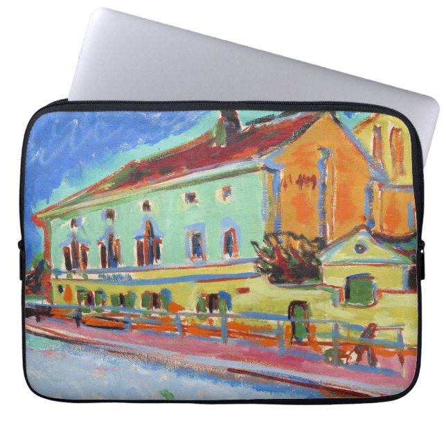 Kirchner Bellevue Dance Hall Expressionist Art Laptop Sleeve (Front)