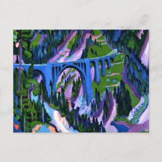 Kirchner - Bridge at Wiesen Postcard