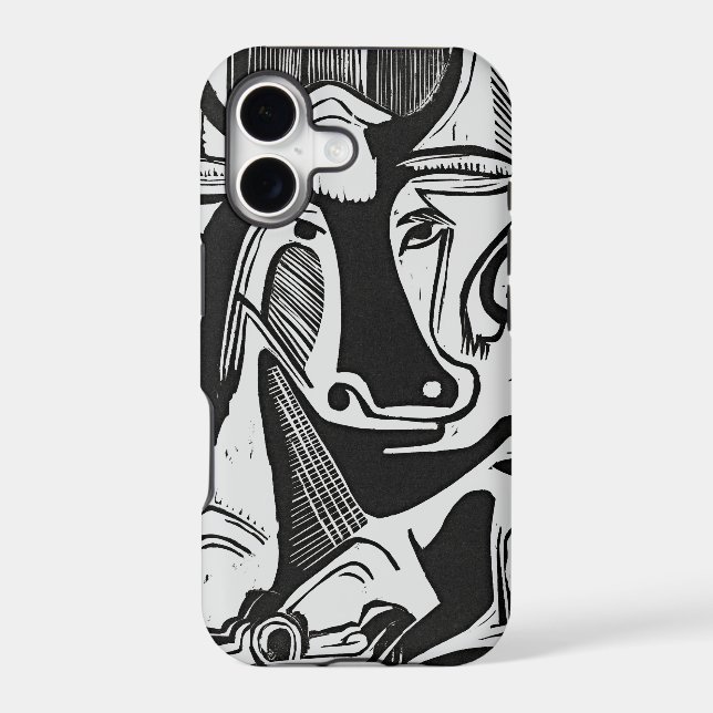 Kirchner Cow Expressionist iPhone Case (Back)
