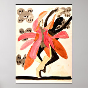 Kirchner - Dancers, colourful painting Poster