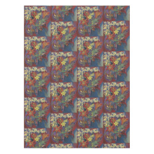  Kirchner Expressionist Vibrant Orange Lilies Art Tablecloth