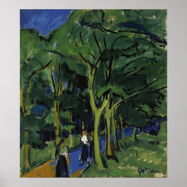 Kirchner - Forest Road Poster (Front)