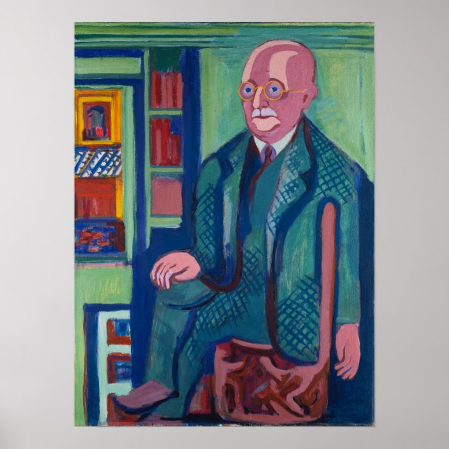 Kirchner - Portrait Dr. Carl Hagemann 1928 Poster (Front)