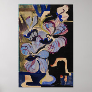 Kirchner - Still Life With Orchids Poster