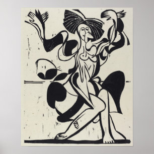 Kirchner - The Dancer Mary Wigman Poster