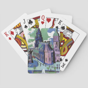  Kirchner View of Dresden Schlossplatz Fine Art Playing Cards