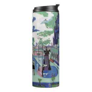 Kirchner View of Dresden Schlossplatz Fine Art Thermal Tumbler