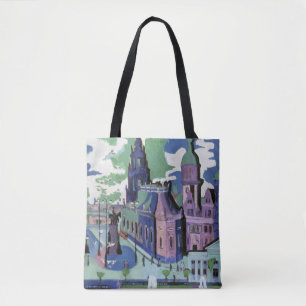 Kirchner View of Dresden Schlossplatz Fine Art Tote Bag