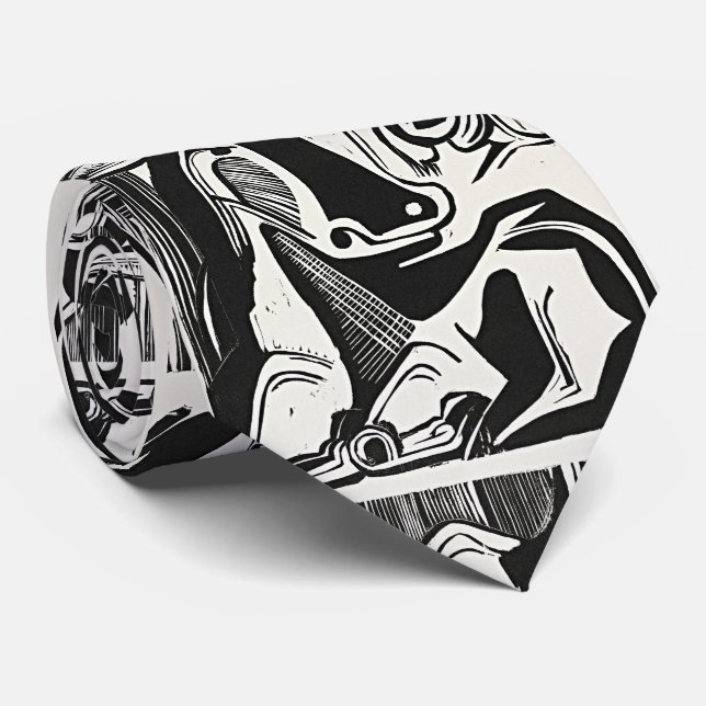 Kirchner's The Large Cow Lying Down - Art  Tie (Rolled)
