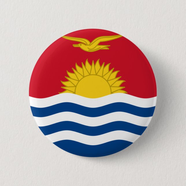 kiribati 6 cm round badge (Front)