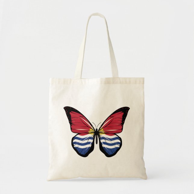Kiribati Butterfly Flag Tote Bag (Front)