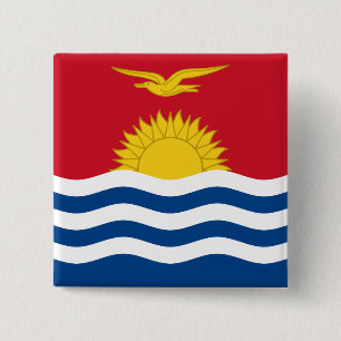 Kiribati Flag 15 Cm Square Badge