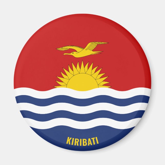 Kiribati Flag Charming Patriotic Magnet (Front)