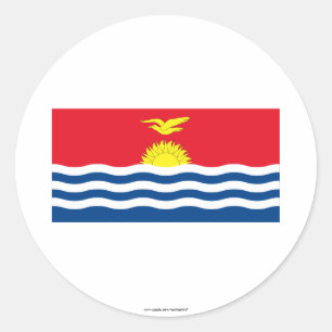 Kiribati Flag Classic Round Sticker