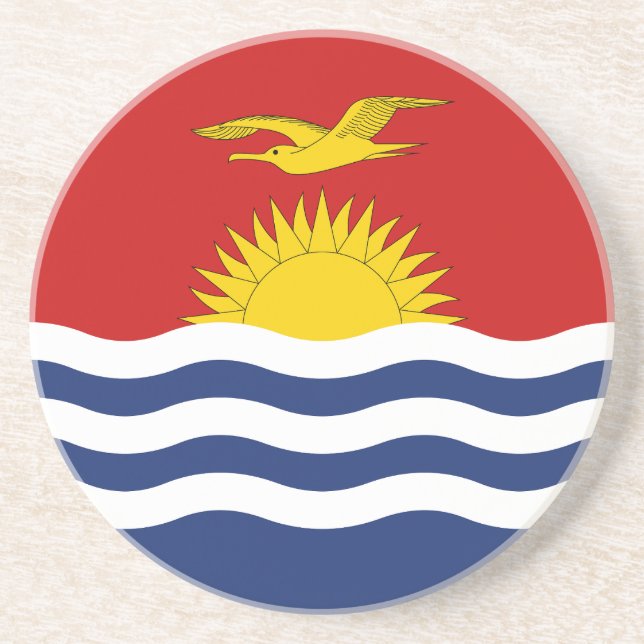 Kiribati Flag Coaster (Front)