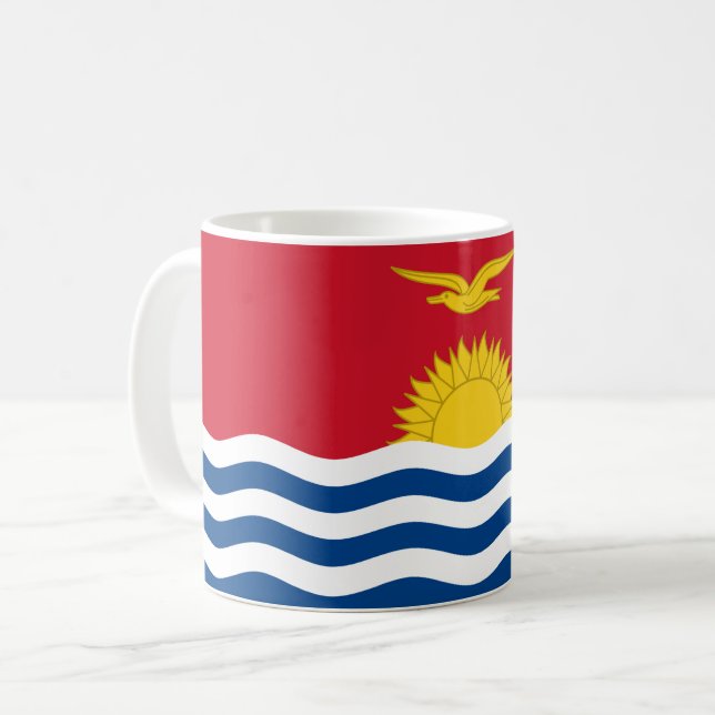 Kiribati Flag Coffee Mug (Front Left)