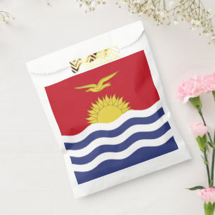 Kiribati flag favour bags