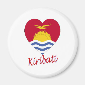 Kiribati Flag Heart Magnet
