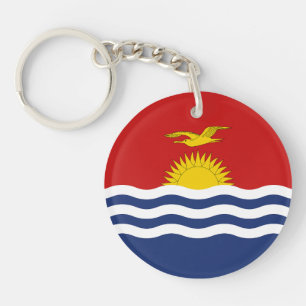 Kiribati Flag Key Ring
