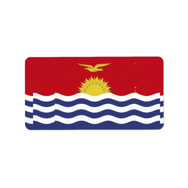 Kiribati flag label (Front)