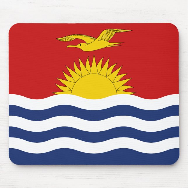 Kiribati Flag Mouse Pad (Front)
