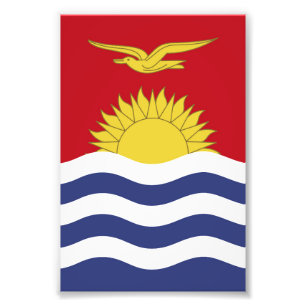 Kiribati flag photo print