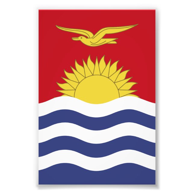 Kiribati flag photo print (Front)