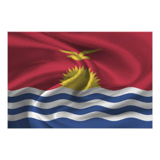 Kiribati Flag Photo Print