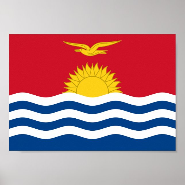 Kiribati Flag Poster (Front)