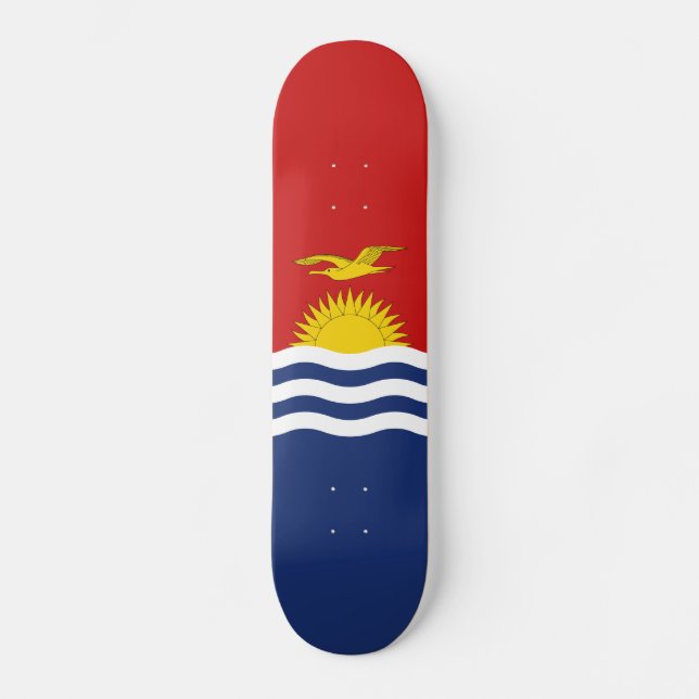 Kiribati Flag Skateboard (Front)