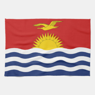Kiribati Flag Tea Towel