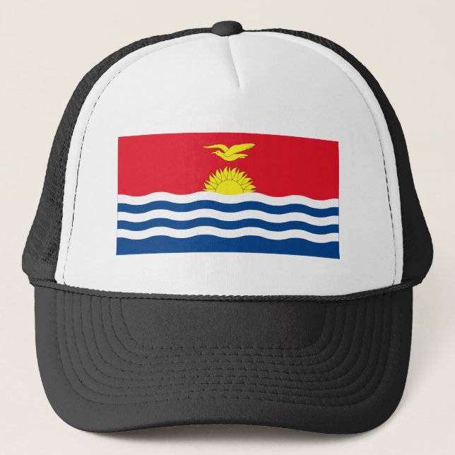 Kiribati Flag Trucker Hat (Front)