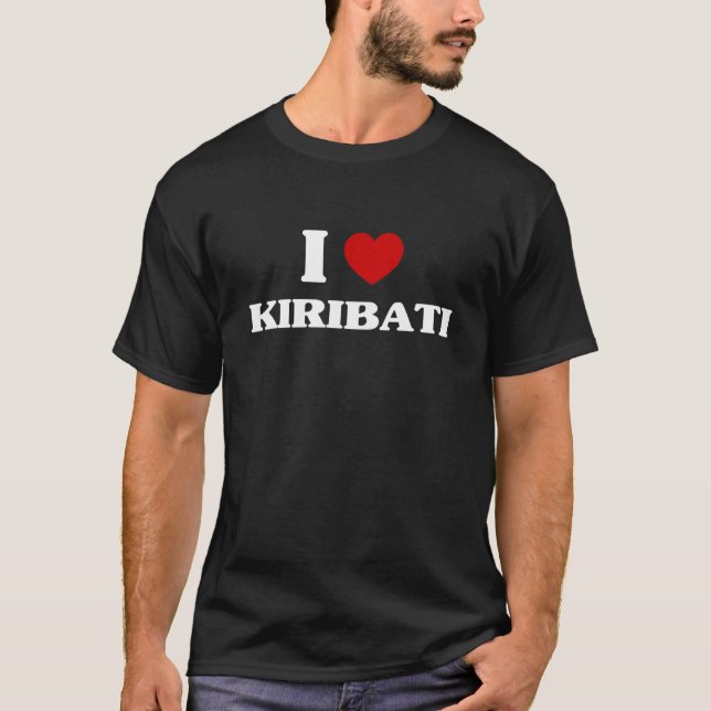 Kiribati I Heart Kiribati Souvenir I Love Kiribati T-Shirt (Front)