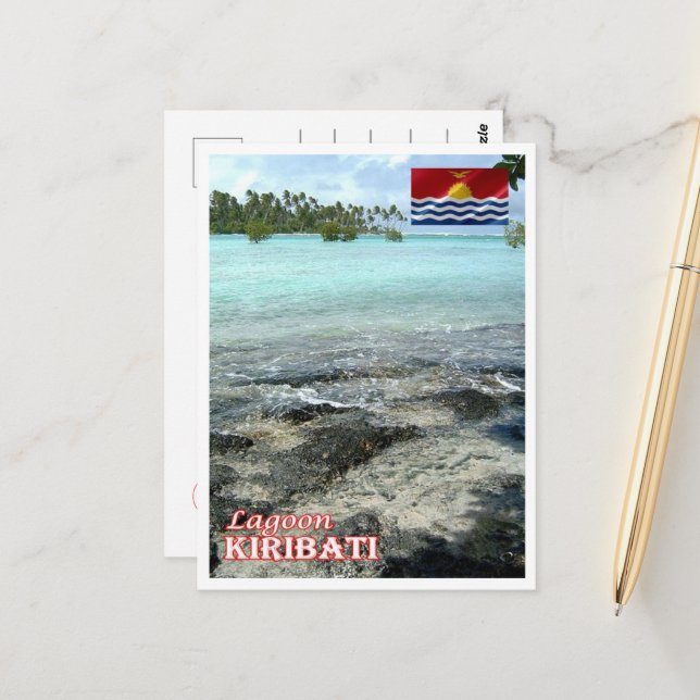 Kiribati - Lagoon - Panorama - Postcard (Front/Back In Situ)