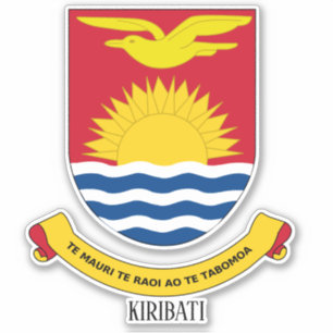 Kiribati National Coat Of Arms Patriotic