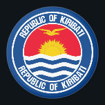 Kiribati Round Emblem Magnet<br><div class="desc">Kiribati Round Emblem</div>