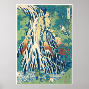 Kirifuri Waterfall (Hiroshige) Poster