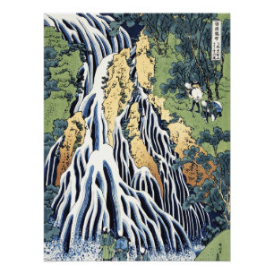 Kirifuri waterfall near Kurokami mountain Housai Poster