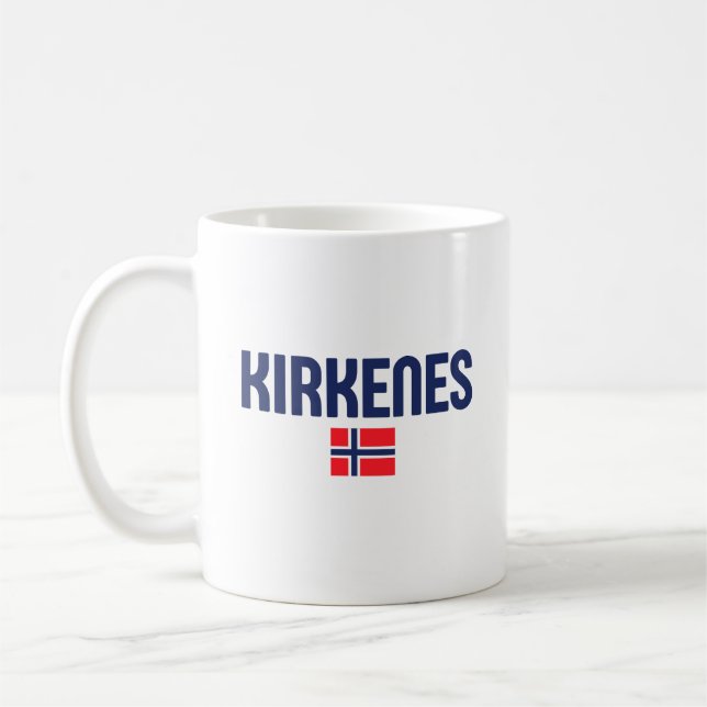 KIRKENES Norway Coffee Mug (Left)