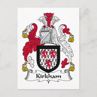 Kirkham Family Crest Postcard