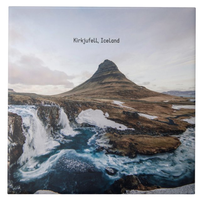 Kirkjufell, Church Mountain, Iceland Tile (Front)