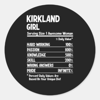 Kirkland Classic Round Sticker
