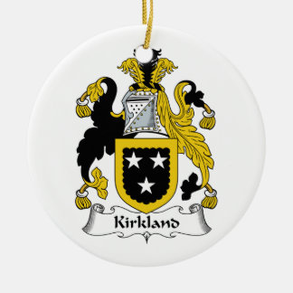 Kirkland Family Crest Ceramic Tree Decoration