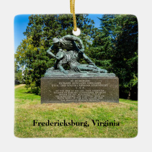 Kirkland Monument in Fredericksburg Battlefield Ceramic Ornament