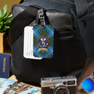 Kirkpatrick Crest & Tartan Luggage Tag