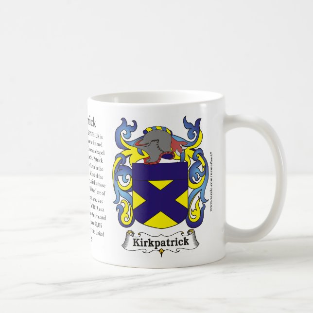 Kirkpatrick Family Coat of Arms Mug (Right)