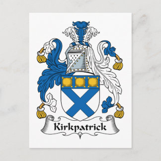 Kirkpatrick Family Crest Postcard